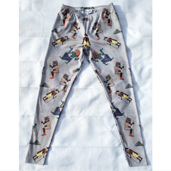 Eqyptian Cat Leggings M (8) - Picture 2 of 4